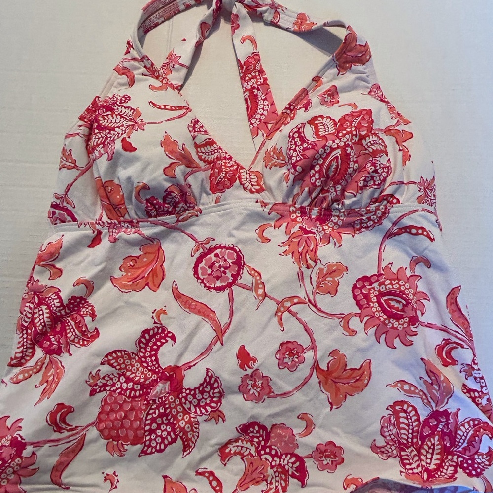 Floral Halter Tankini Top